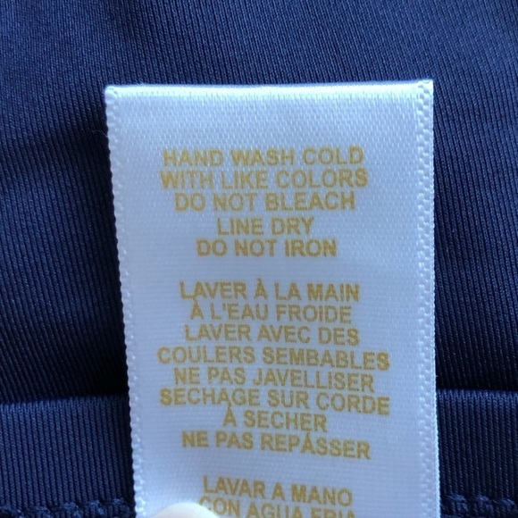 Anne Cole High Waist Side Shirred Tummy Control Swim Bottoms Navy Blue 24W - Picture 7 of 12